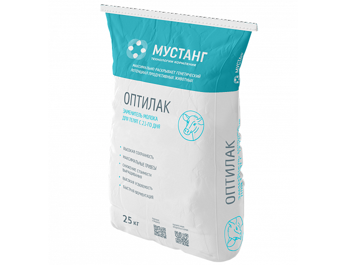 Оптилак - заменитель цельного молока для телят с 21 дня жизни