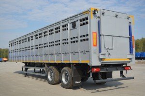 одноярусный прицеп для перевозки скота Тонар 98261